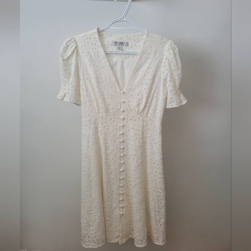 Ever New White Eyelet Mini dress